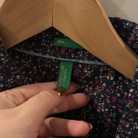 United Colors of Benetton Men’s Printed Slim Fit Button up - Picture 7 of 9